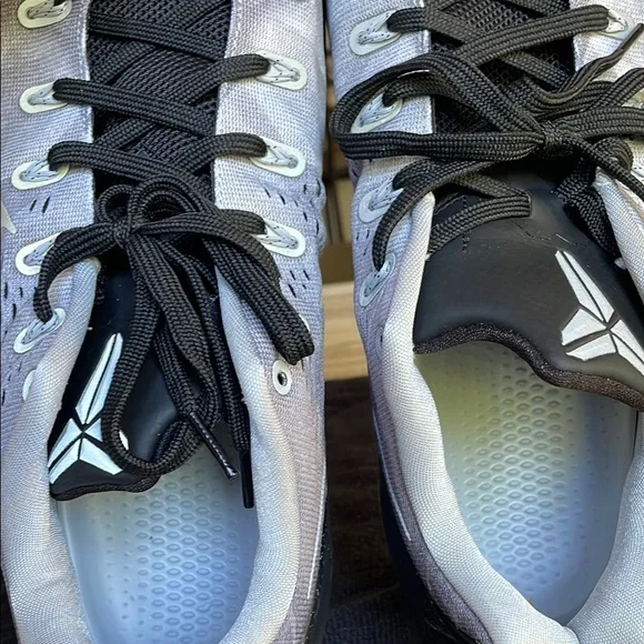 Nike Kobe 9 EM Premium Black Metallic Silver 2014 652908-001 Size 13 Shoes - Picture 7 of 10